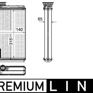 Schimbator de caldura incalzire habitaclu MAHLE ORIGINAL AH 195 000P – PEOUGET | AutoRival