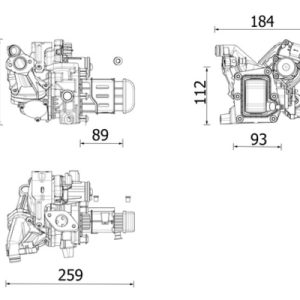 Radiator recirculare gaze de esapament MAHLE ORIGINAL CE 42 000P – PEOUGET | AutoRival