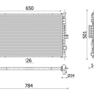 Radiator racire motor MAHLE ORIGINAL CR 2710 000P – PEOUGET | AutoRival