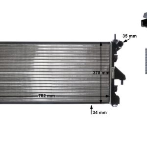 Radiator racire motor MAHLE ORIGINAL CR 886 000S – PEOUGET | AutoRival