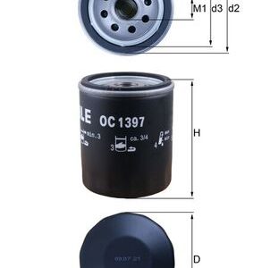 Filtru ulei MAHLE ORIGINAL OC 1397 – PEOUGET | AutoRival