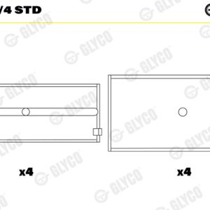 Cuzineti biela GLYCO 01-4181/4 STD – PEOUGET | AutoRival