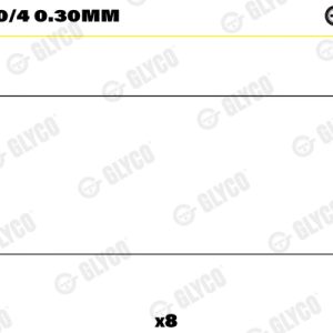 Cuzineti biela GLYCO 01-4200/4 0.30mm – PEOUGET | AutoRival