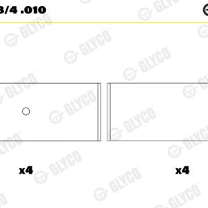 Cuzineti biela GLYCO 71-4033/4 .010 – PEOUGET | AutoRival
