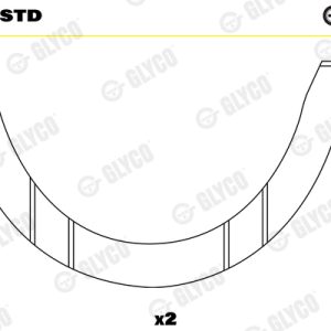 Saiba distantier arbore cotit GLYCO A210/2 STD – PEOUGET | AutoRival