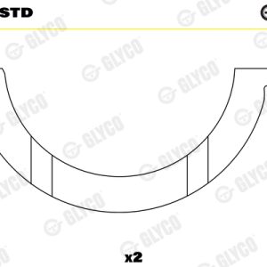 Saiba distantier arbore cotit GLYCO A217/2 STD – PEOUGET | AutoRival