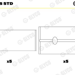 Cuzineti arbore cotit GLYCO H1066/5 STD – PEOUGET | AutoRival