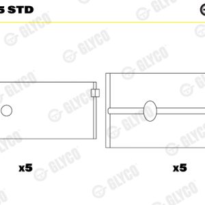 Cuzineti arbore cotit GLYCO H1074/5 STD – PEOUGET | AutoRival