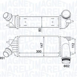 Intercooler compresor MAGNETI MARELLI 351319204140 – PEOUGET | AutoRival