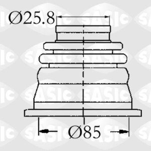 Ansamblu burduf articulatie planetara SASIC 4003408 – PEOUGET | AutoRival