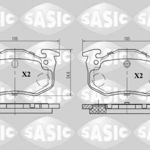 Set placute frana SASIC 6210011 – PEOUGET | AutoRival