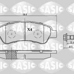 Set placute frana SASIC 6210025 – PEOUGET | AutoRival