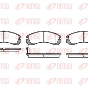 Set placute frana REMSA 0354.02 – PEOUGET | AutoRival