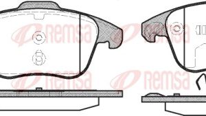 Set placute frana REMSA 1249.00 – PEOUGET | AutoRival