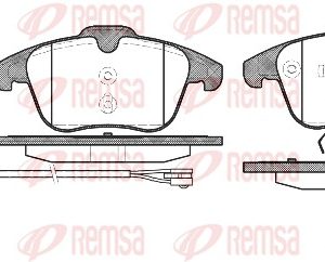 Set placute frana REMSA 1249.01 – PEOUGET | AutoRival