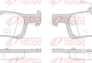 Set placute frana REMSA 1563.00 – PEOUGET | AutoRival