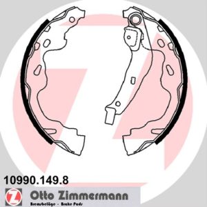 Set saboti frana ZIMMERMANN 10990.149.8 – PEOUGET | AutoRival