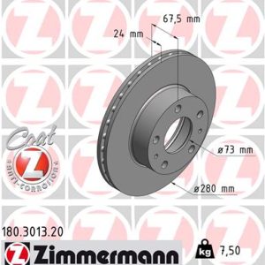 Disc frana ZIMMERMANN 180.3013.20 – PEOUGET | AutoRival