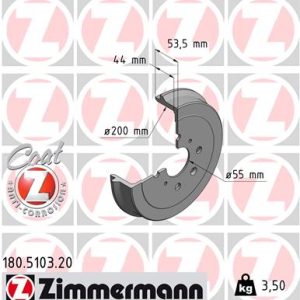 Tambur frana ZIMMERMANN 180.5103.20 – PEOUGET | AutoRival