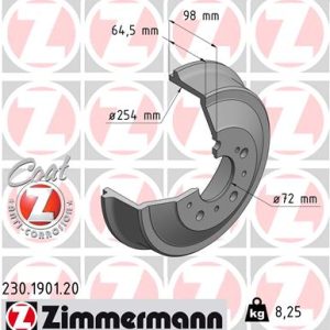 Tambur frana ZIMMERMANN 230.1901.20 – PEOUGET | AutoRival