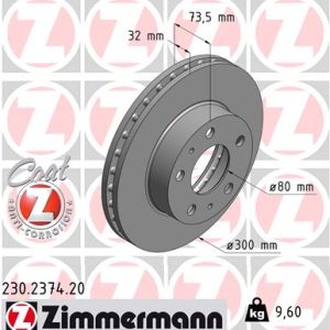 Disc frana ZIMMERMANN 230.2374.20 – PEOUGET | AutoRival