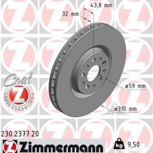Disc frana ZIMMERMANN 230.2377.20 – PEOUGET | AutoRival