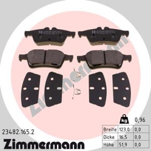 Set placute frana ZIMMERMANN 23482.165.2 – PEOUGET | AutoRival