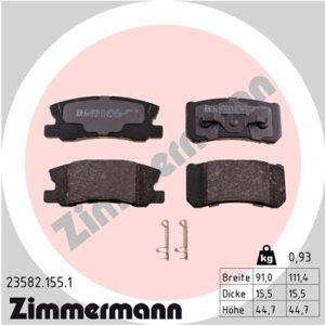 Set placute frana ZIMMERMANN 23582.155.1 – PEOUGET | AutoRival