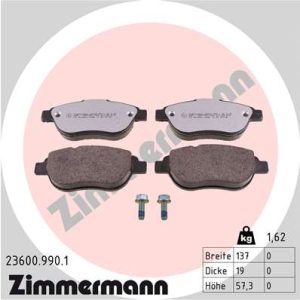 Set placute frana ZIMMERMANN 23600.990.1 – PEOUGET | AutoRival