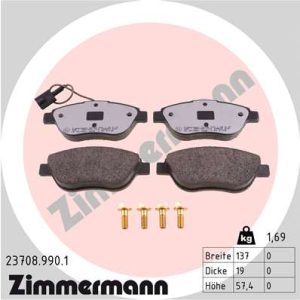 Set placute frana ZIMMERMANN 23708.990.1 – PEOUGET | AutoRival