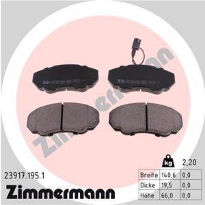 Set placute frana ZIMMERMANN 23917.195.1 – PEOUGET | AutoRival
