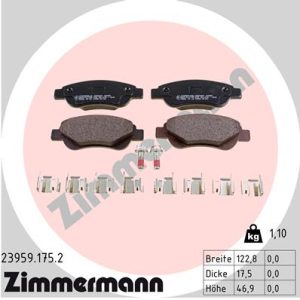 Set placute frana ZIMMERMANN 23959.175.2 – PEOUGET | AutoRival