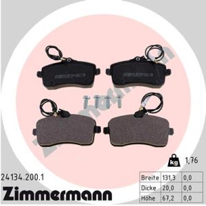 Set placute frana ZIMMERMANN 24134.200.1 – PEOUGET | AutoRival