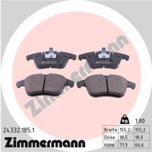 Set placute frana ZIMMERMANN 24332.185.1 – PEOUGET | AutoRival