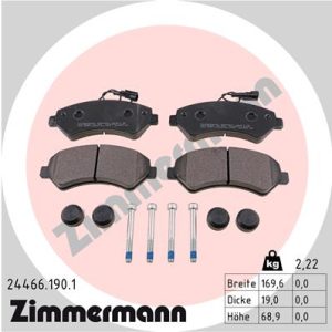 Set placute frana ZIMMERMANN 24466.190.1 – PEOUGET | AutoRival