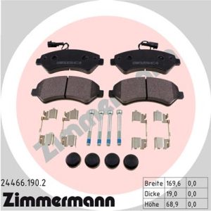 Set placute frana ZIMMERMANN 24466.190.2 – PEOUGET | AutoRival