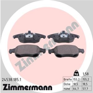 Set placute frana ZIMMERMANN 24538.185.1 – PEOUGET | AutoRival