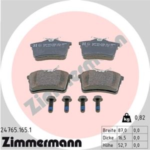 Set placute frana ZIMMERMANN 24765.165.1 – PEOUGET | AutoRival