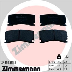 Set placute frana ZIMMERMANN 24851.155.1 – PEOUGET | AutoRival