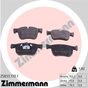 Set placute frana ZIMMERMANN 25833.170.1 – PEOUGET | AutoRival