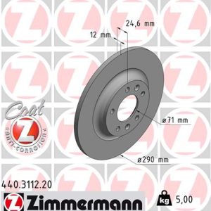 Disc frana ZIMMERMANN 440.3112.20 – PEOUGET | AutoRival