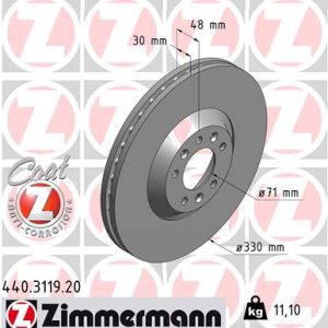 Disc frana ZIMMERMANN 440.3119.20 – PEOUGET | AutoRival