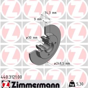 Disc frana ZIMMERMANN 440.3121.00 – PEOUGET | AutoRival