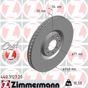 Disc frana ZIMMERMANN 440.3127.20 – PEOUGET | AutoRival