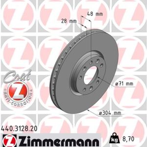 Disc frana ZIMMERMANN 440.3128.20 – PEOUGET | AutoRival
