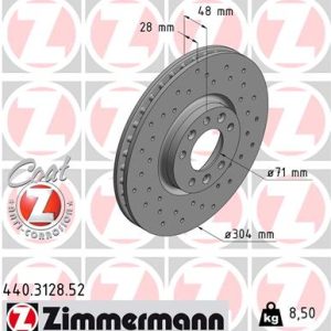 Disc frana ZIMMERMANN 440.3128.52 – PEOUGET | AutoRival