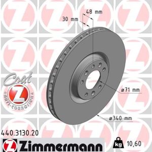 Disc frana ZIMMERMANN 440.3130.20 – PEOUGET | AutoRival