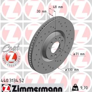 Disc frana ZIMMERMANN 440.3134.52 – PEOUGET | AutoRival