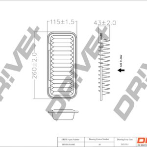 Filtru aer DRIVE DP1110.10.0085 – PEOUGET | AutoRival