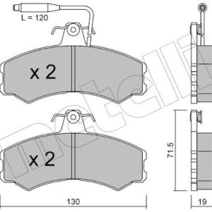 Set placute frana METELLI 22-0031-0 – PEOUGET | AutoRival